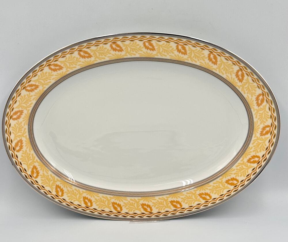 14" Oval Tray Serving Platter Thun Val St. Lambert Fine China